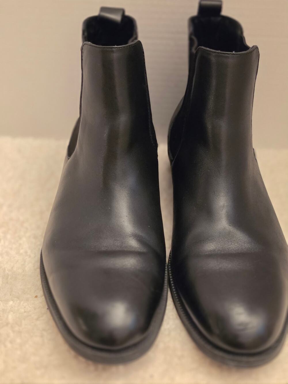 Calvin Klein Men's Leather Booties, Sz 9.5